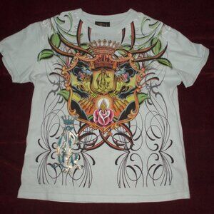 Christian Audigier "Skull & Crest" Men's T-Shirt